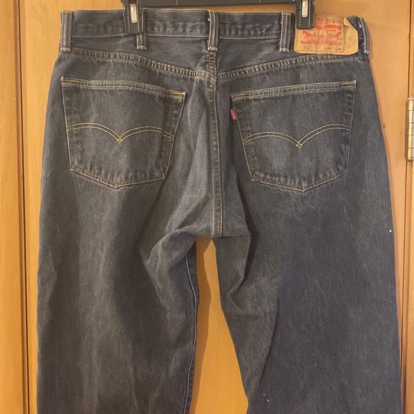 Levi’s Men’s Original 501 Shrink to Fit Distressed Bleached Button Fly Jean W40 - Picture 10 of 14